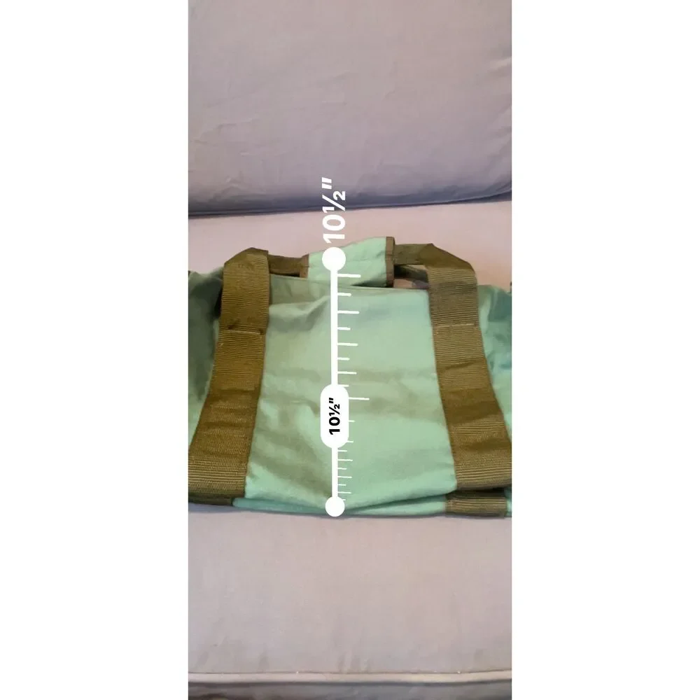 The North Face Base Camp Voyager Duffel Bag Khaki Brown VGUC No Strap